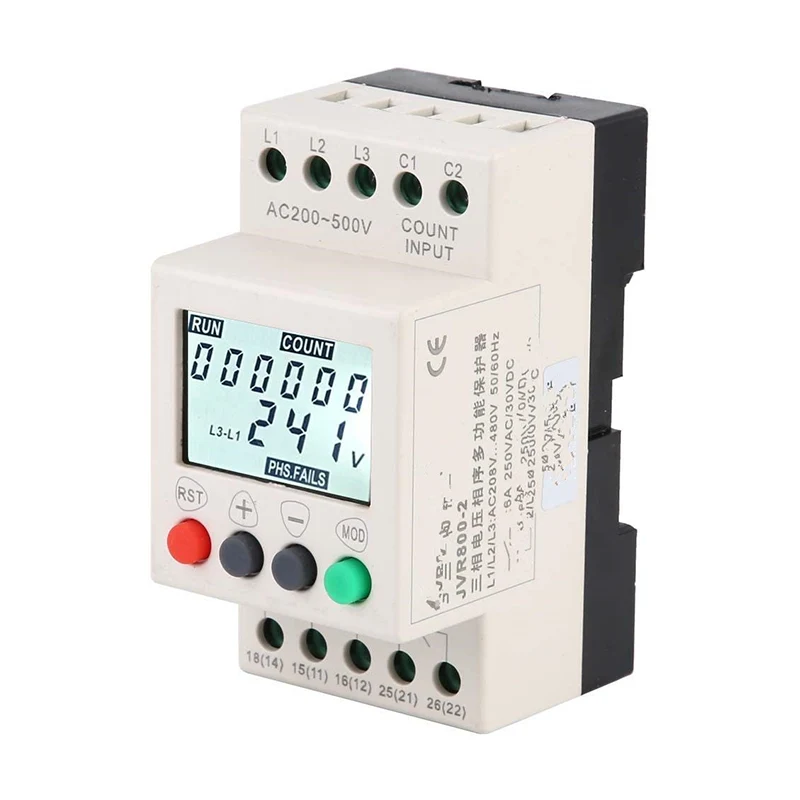 Three Phase Over Under Voltage Current Protector