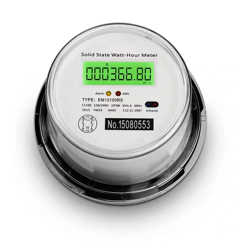 Two Phase Three Wire Socket Energy Meter